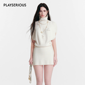 Diana 高领针织连衣裙女简约风休闲短裙 无袖 vevina 2026春夏新款