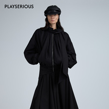 【孙晓敏/XY_M博主同款】YFLYIFULU 25秋冬围巾饰片羽绒夹克外套