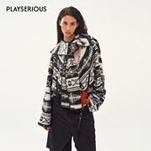 新款 羊毛围巾领廓形宽松外套女 Well 2025秋季 明星同款 Medium