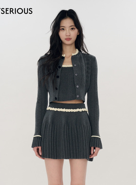 ORA GENESIS 2025秋季新款手钩花针织套装女简约高级感精致三件套