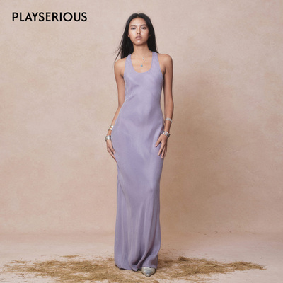 DEPLUMER 2026春夏新款工字背修身连裙女修身显瘦气质百搭直筒裙