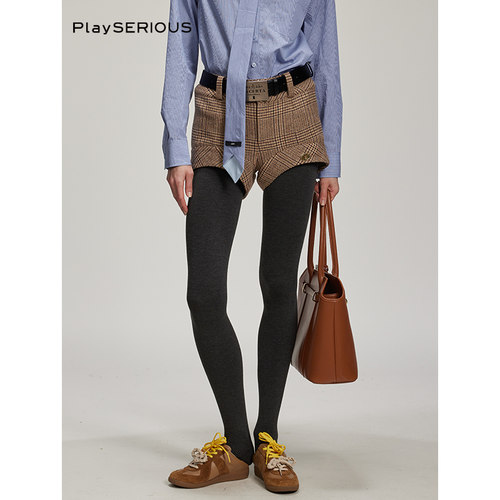 LACERTA设计感直筒短裤