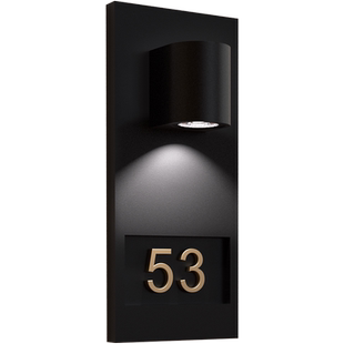 免接线高档智能感应发光门牌定制庭院别墅家用入户门数字装饰轻奢创意号码牌棋牌室包厢立体射灯