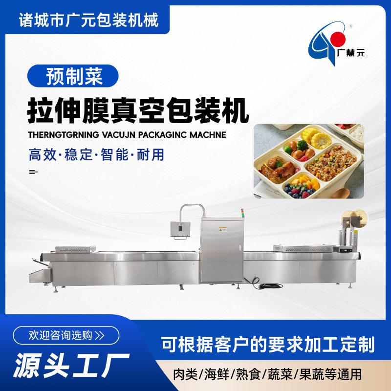 饵丝饵块拉伸膜包装机全自动真空机净菜预制菜拉伸膜真空包装机
