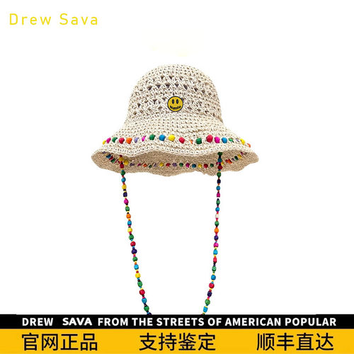 正品DrewSumt笑脸草帽女