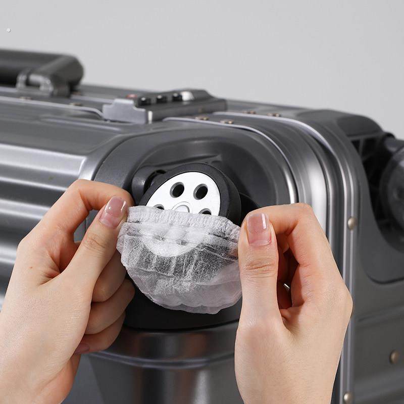 行李箱轮子保护套座椅万向轮脚套一次性防脏收纳防尘罩网吧耳机罩