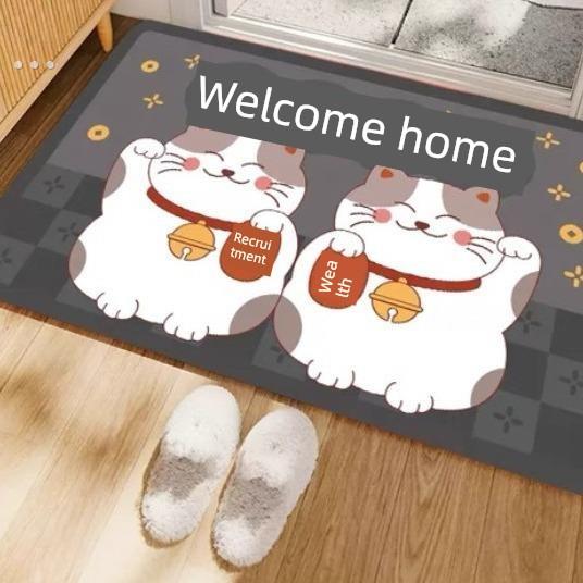 入户门地垫大门口家用防滑脚垫玄关2024新款门外欢迎回家门垫吸水