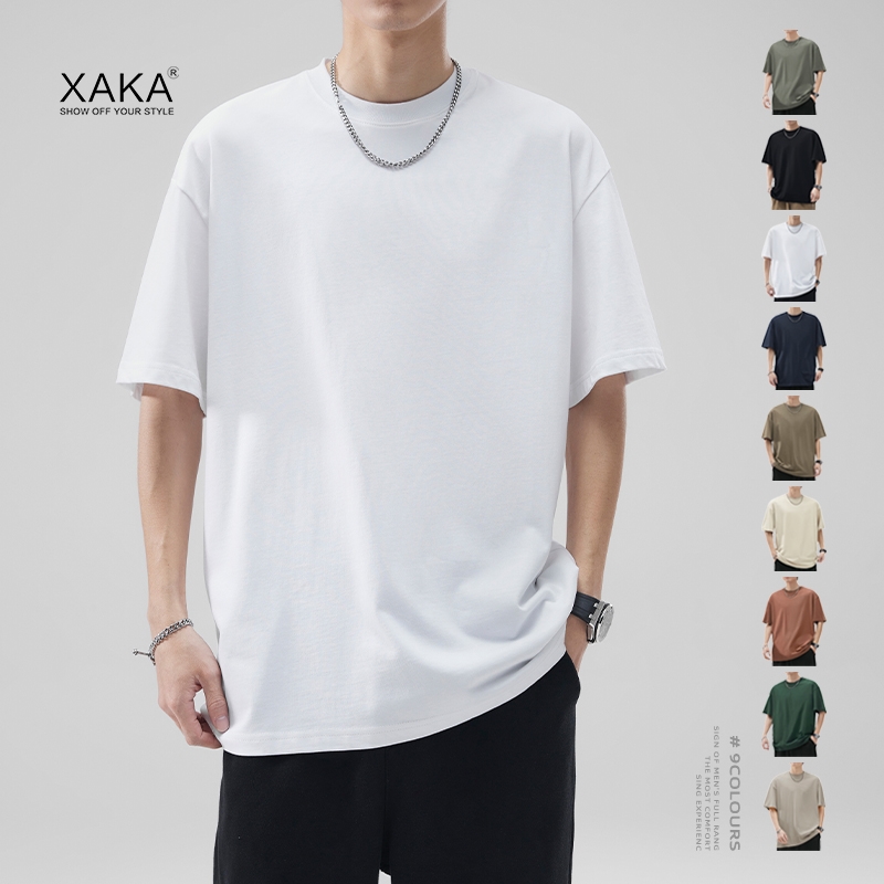 XAKA短袖青少年纯棉t恤打底衫