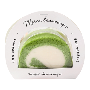 蛋糕卷包装盒瑞士卷毛巾卷虎皮卷梦龙卷烘手提焙西点透明打包盒子