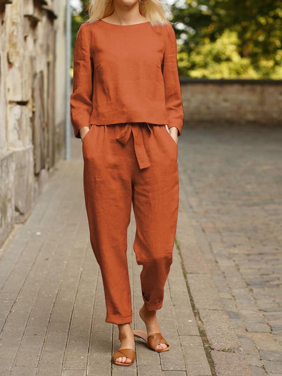 欧美风夏季新款跨境亚马逊速卖通女士秋季休闲上衣裤子套装suit