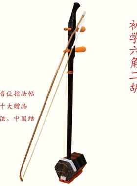 六角二胡 初学型二胡 马尾 拉弦类乐器 超低价演奏级 等配件