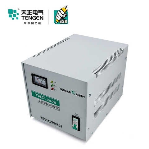 tengen天正电气rtnd-3kva稳压器3000w全自动220v单相空调稳压电源