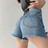 Джинсовая юбка, шорты, тонкие штаны, высокая талия, свободный крой