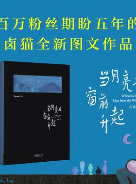 当月亮在窗前升起卤猫著图文作品集孤独中的温暖世界抚慰忙碌倦怠的人画集《旅行箱里的四季》绘本《找到这颗星球》作者畅销书籍
