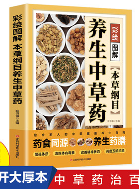彩绘图解本草纲目 养生中草药 中医入门知识大全 给全家人的中医健康养生指南 药食同源养生药膳 养生保健书籍