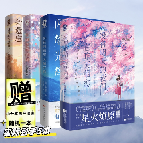 全新正版】没有明天的我们在昨天相恋星火燎原著 你在月夜里闪耀光辉 生如冬花的你 这份心情总有一天会遗忘品媲美《你的名字》