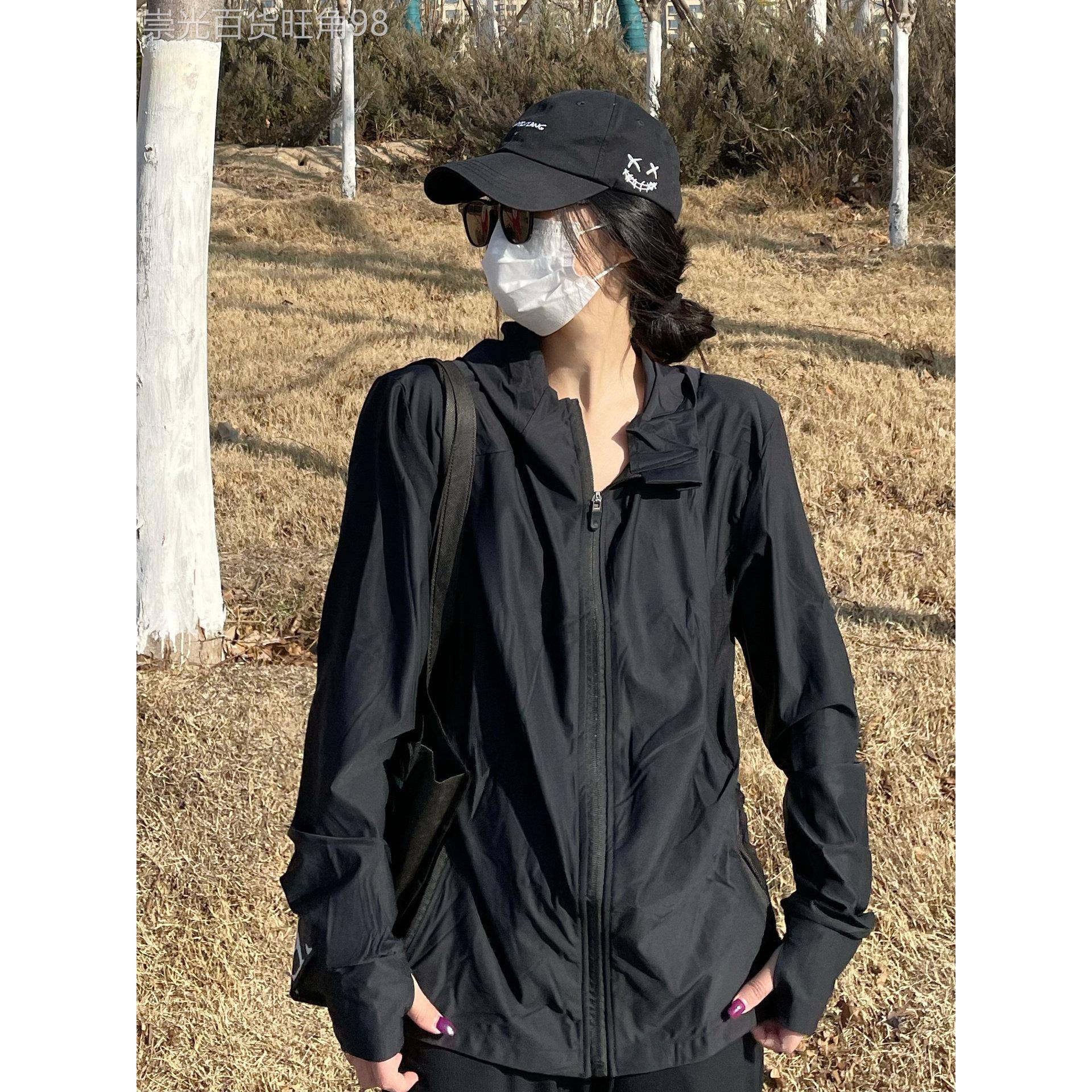 冰丝防晒衣女款夏季新款宽松韩系外套薄款透气凉感长袖连帽防晒服图片