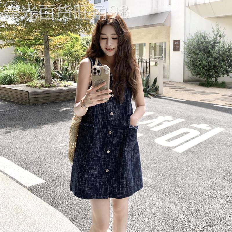 法式千金小香风无袖牛仔洋装女2026夏新款小个子气质背心裙短裙