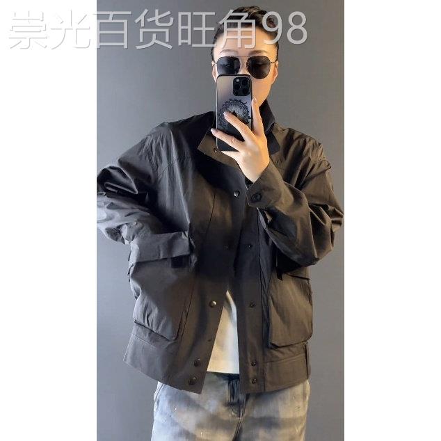 日系复古潮流时尚工装风立领夹克中性帅气冲锋衣外套男女情侣款春