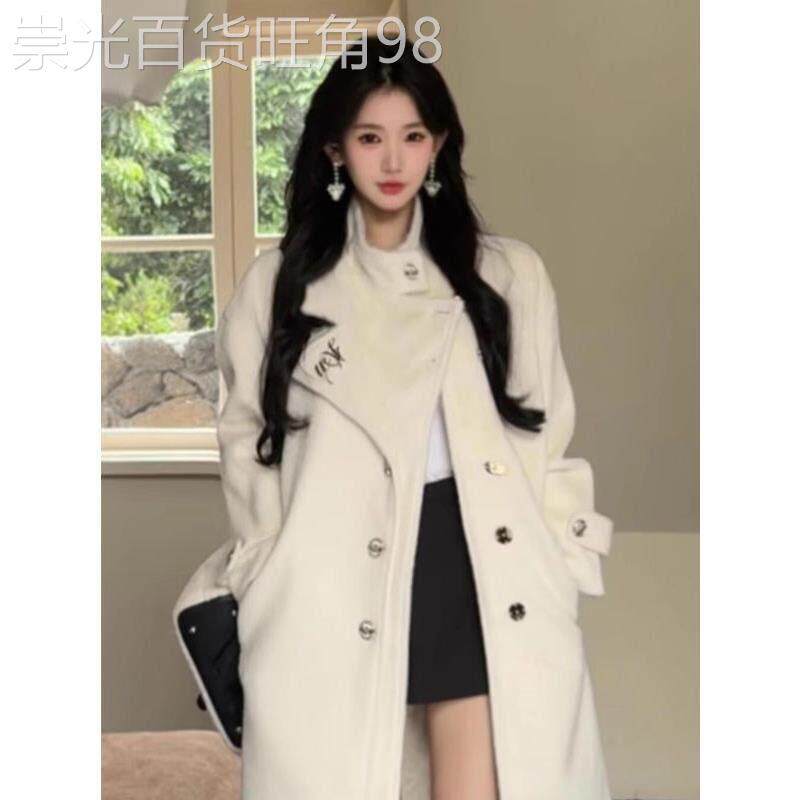 羽绒服内胆呢子大衣女中长款冬季2026新款今年流行爆款毛呢外套