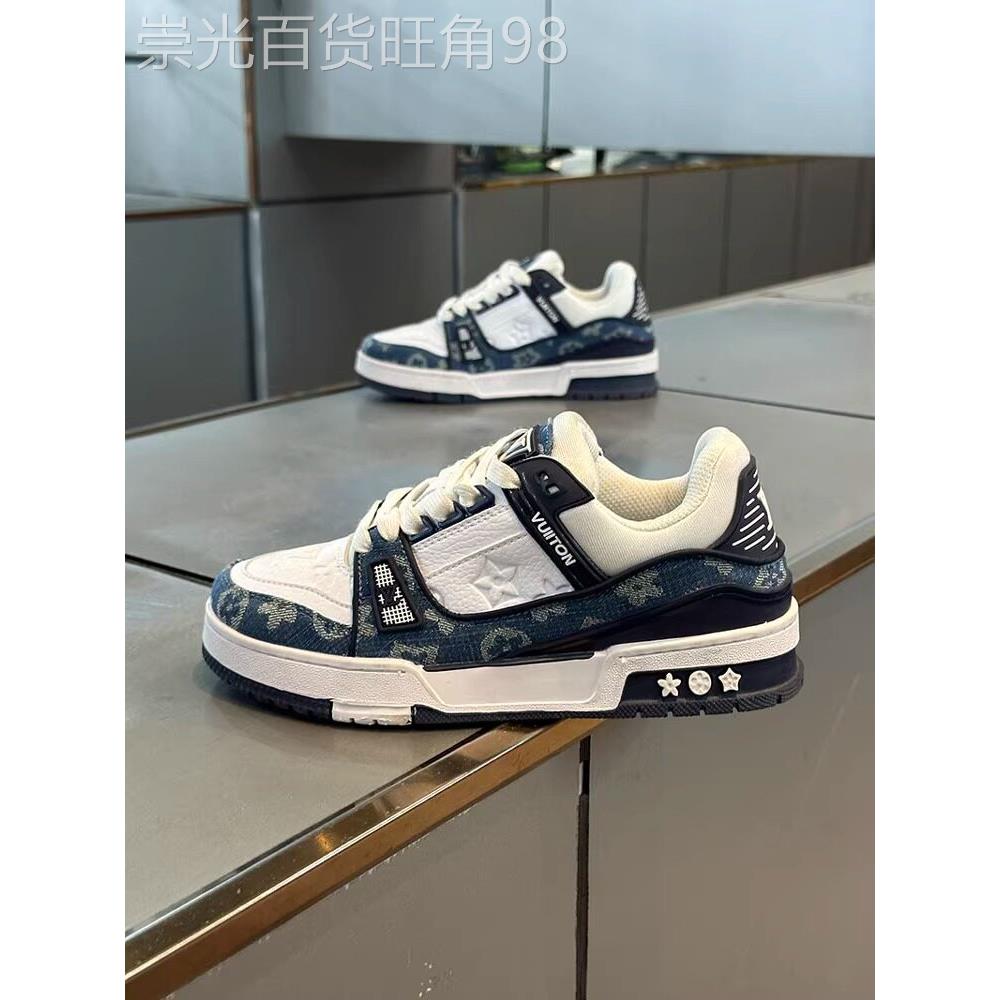男鞋夏季透气2025新款真皮情侣款休闲板鞋男士皮面轻便软底小白鞋