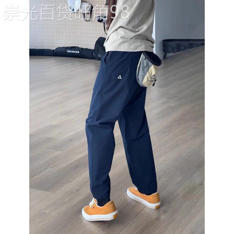 欧美设计师⭐Chrisma Katch~藏青色速干软壳冲锋裤男夏季防风小脚
