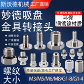 8G1 妙德机械手真空吸盘金具转接头工业气动配件M3