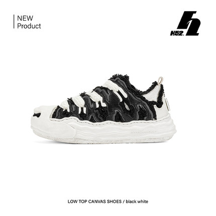 【黄俊捷同款】H52奶油鞋溶解底大头鞋休闲百搭情侣帆布鞋潮板鞋