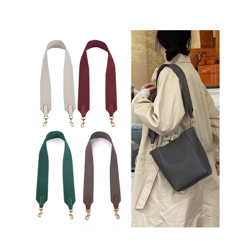适用celine水桶包肩带单买加厚帆布织带加宽肩带包包背带斜挎包带