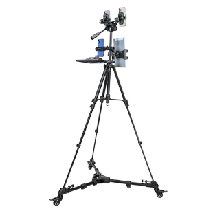 云腾668手机平板ipad通用双机位移动落地支架带滑轮卖车卖货美颜补光灯多机位户外直播散热器三脚架设备全套