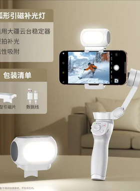 适用影石Insta360 Flow 2 Pro手持云台补光灯美颜拍摄视频直播打光灯专用灯配件影石Flow 2 Plus稳定器补光灯