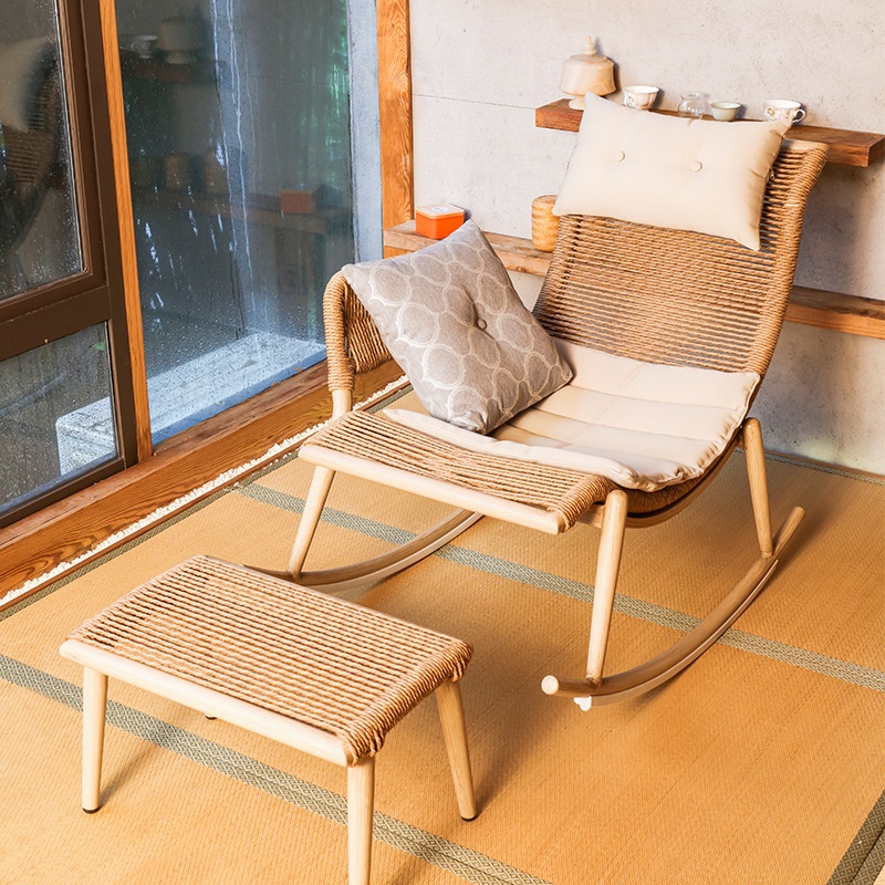 新款 躺椅大人逍遥椅懒人摇摇椅家用北欧阳台休闲椅沙发椅小户型