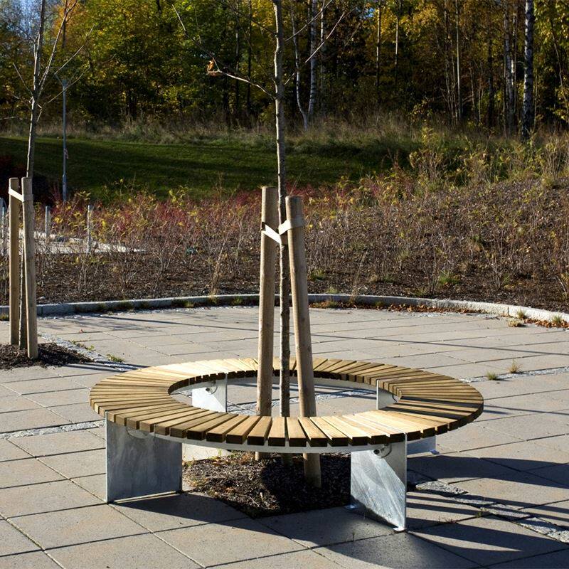 户外围树椅围树休闲椅公园小区景观坐凳商场广场树池座椅弧形坐凳