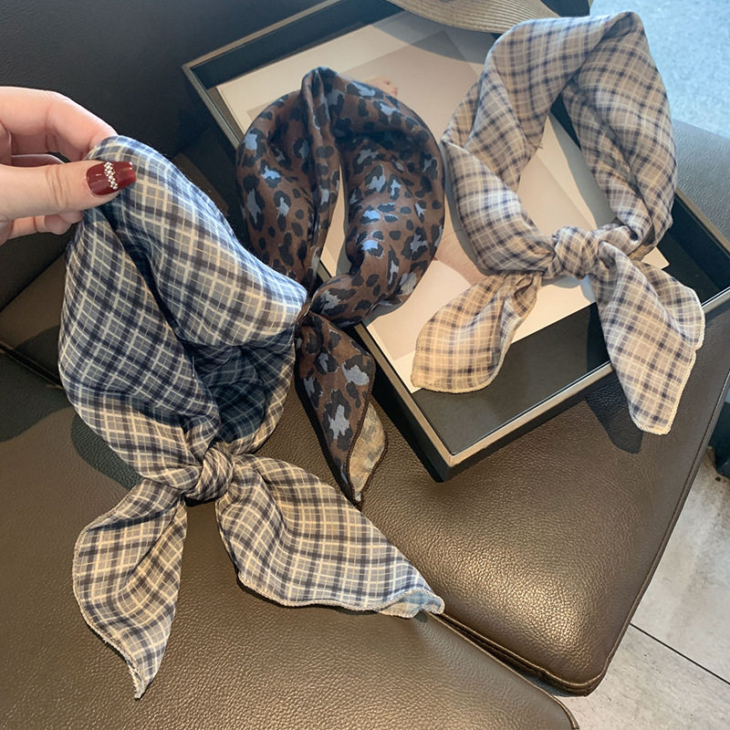 2025开春季新款条纹格子印花小方巾围巾女夏季拍照装饰韩版领巾头,服饰配件/皮带/帽子/围巾,围巾/丝巾/披肩,淘宝优惠券,粉丝福利购,淘宝优惠卷