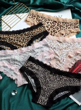 Women Seamless Underwear Leopard Intimate sexy Lace Panties