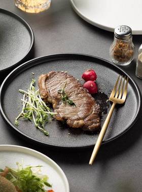 Steak plate beef Ceramic plate steak dish 牛排餐盘西餐盘陶瓷