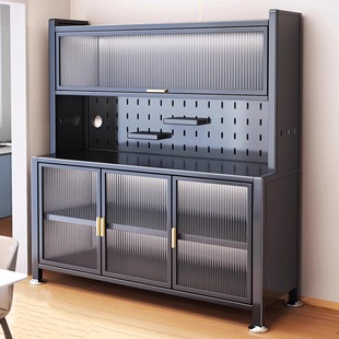 厨房置物架餐边储物柜落地多层烤箱微波炉锅电器多功能收纳橱柜子