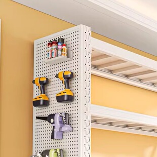 洞洞板蝴蝶孔货架专用金属方圆孔扳手铁挂钩五金工具挂板配件