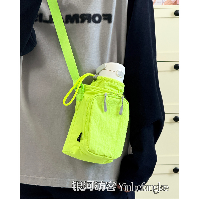 夏日轻便手机包男女便携式户外水杯包保护套出游遛狗休闲斜挎小包