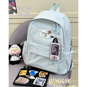 可爱休闲学院书包女2026新款 学生百搭上课双肩包旅行出游轻便背包