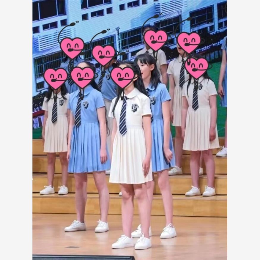 学生合唱服儿童演出服学院风中小学生高中学生班服毕业季班服装