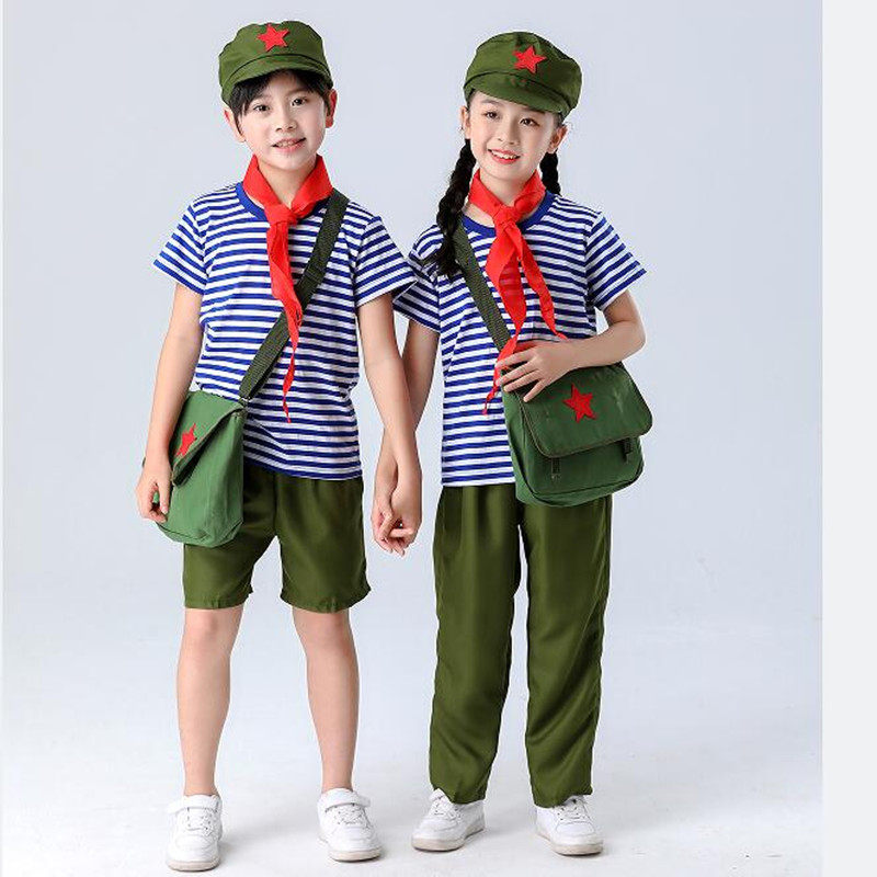 儿童海魂衫演出服学习闪