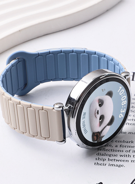 适用于荣耀手表Fit硅胶表带活力版荣耀手表GS5磁吸式腕带fit雅致版运动手表链Ivy-B39RS防水男女时尚透气表带