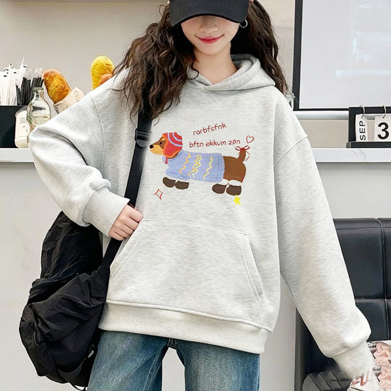 儿童韩版休闲宽松卡通卫衣春秋