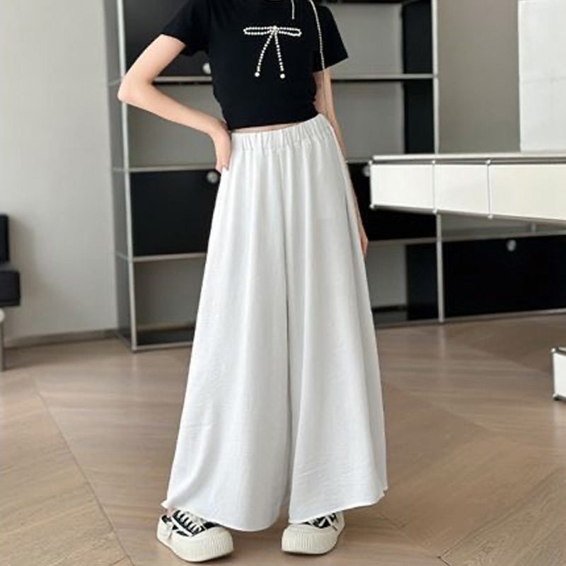 女童冰丝长裤夏季新款韩版宽松