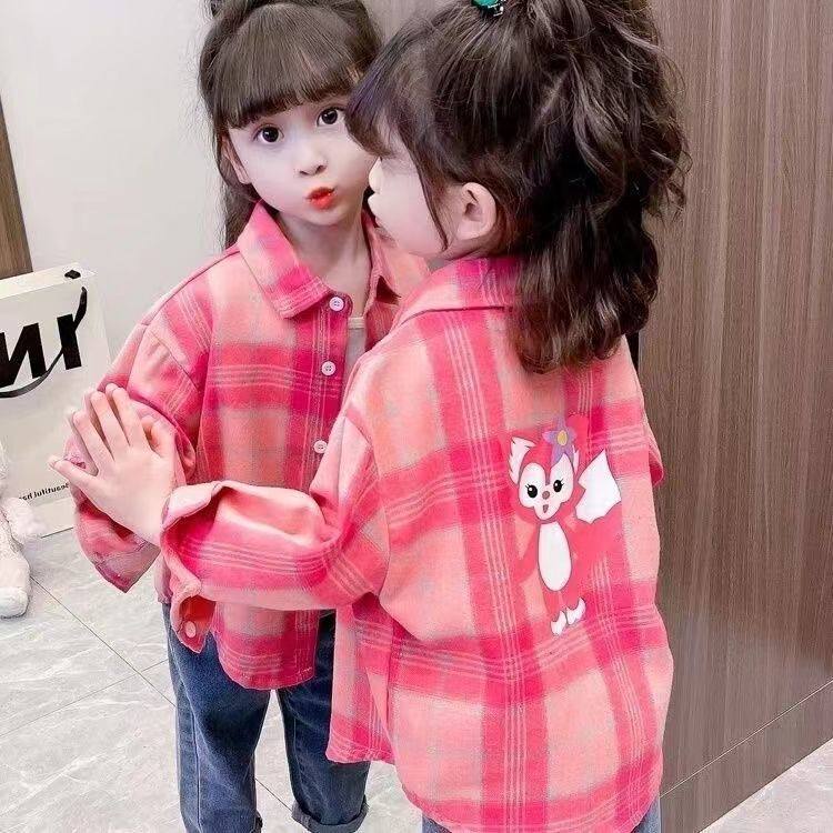 女童衬衫春秋季2026新款洋气长袖