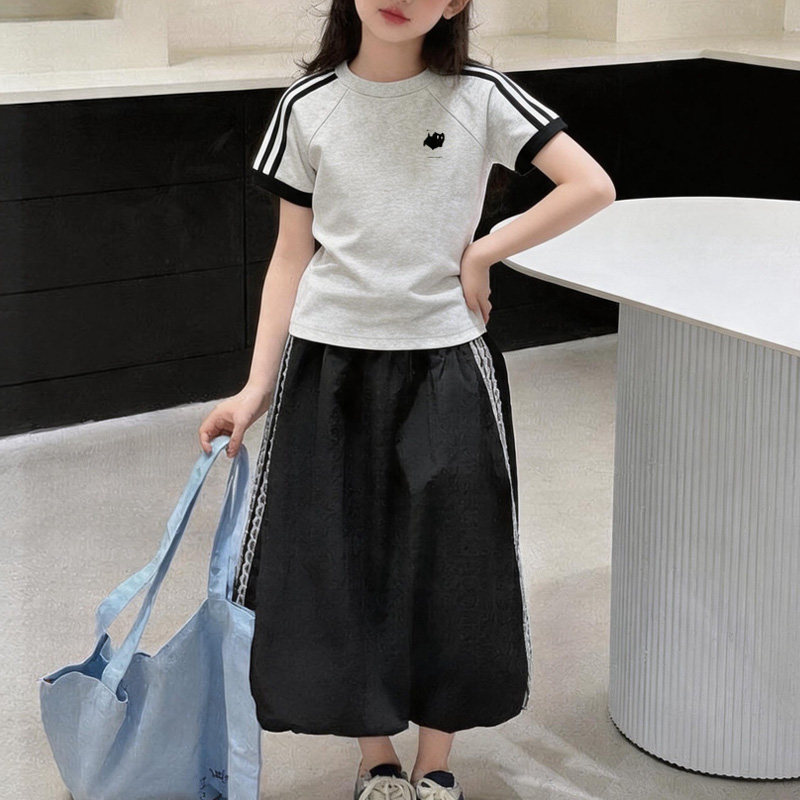 女童卡通印花短袖夏季百搭短款