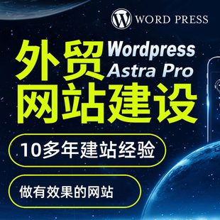 独立站WordPress建站网页设计制作商城模版 WP主题优化多币种部署