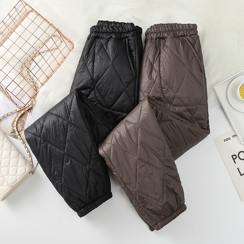 反季清仓轻薄羽绒棉裤潮