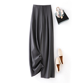 撤柜奥特莱斯清仓毛呢西装 阔腿裤 裤 休闲拖地长裤 女秋冬垂感窄版